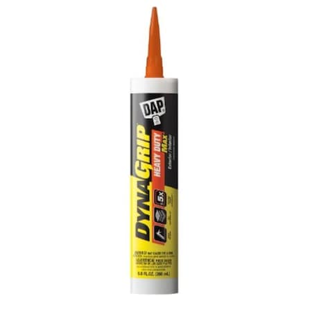 House 9 oz Dynagrip Heavy Duty Max Construction Adhesive, White HO3977356
